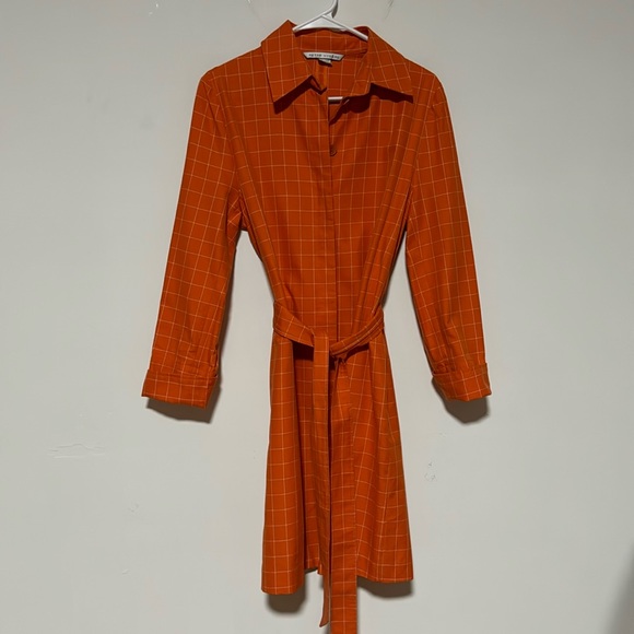 Peter Nygard Dresses & Skirts - Peter Nygard Orange / White Polo Shirt Dress Sz 8